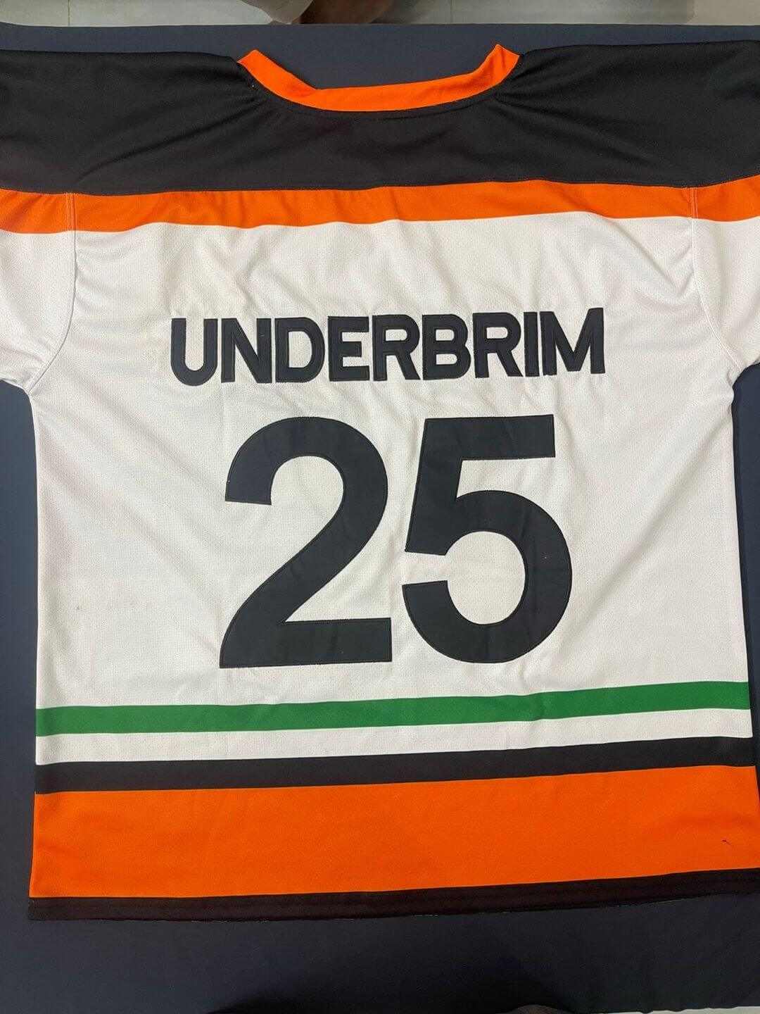 Limited edition streetwear jersey featuring the Underbrim design and embroidered number 25 on the back.