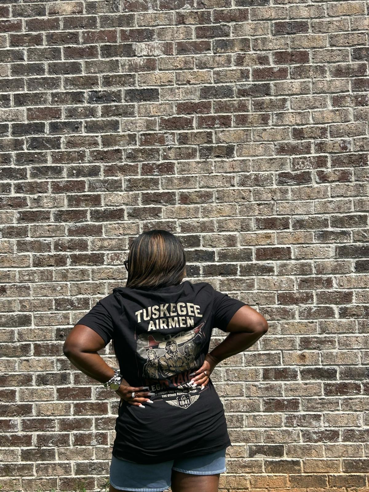 underbrim Tuskegee airman tribute t shirt honoring black history 