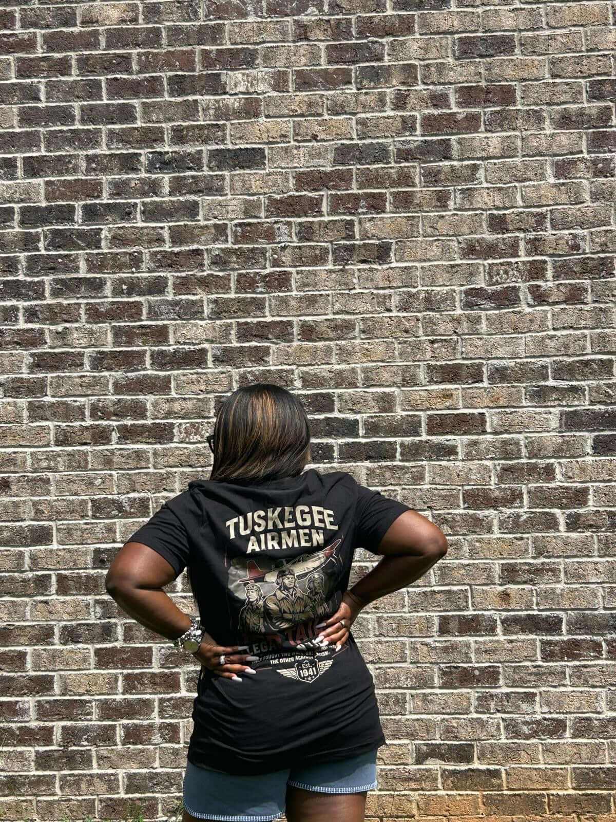underbrim Tuskegee airman tribute t shirt honoring black history 